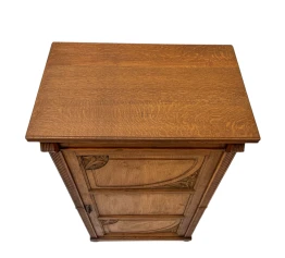 Arts & Crafts Art Nouveau One-Door Cabinet, 1900s